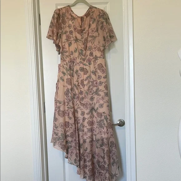 NWT! Astr The Label, Pink Floral High Low Dress, Size XL - Picture 6 of 7